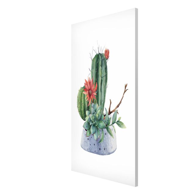 Tableau moderne Illustration de cactus à l'aquarelle