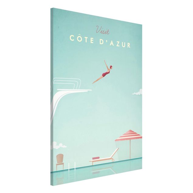 Déco murale cuisine Poster de voyage - Côte D'Azur