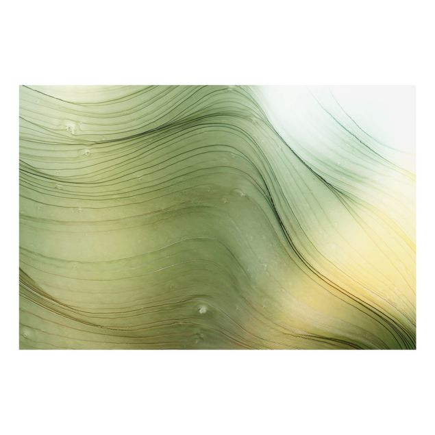 Fonds de hotte - Mottled Green With Honey Yellow - Format paysage 3:2
