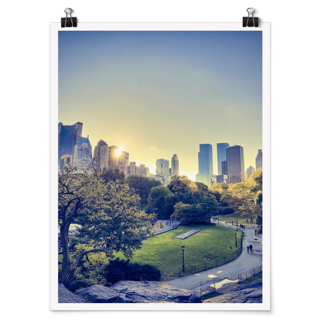 Poster villes Central Park paisible