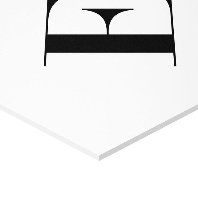 Hexagone en forex - Letter Serif White E