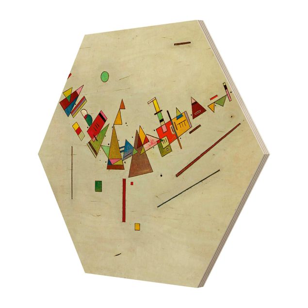 Tableaux bois Wassily Kandinsky - Balancement angulaire