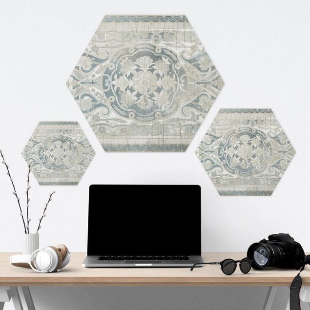 Hexagone en forex - Wood Panels Persian Vintage IV