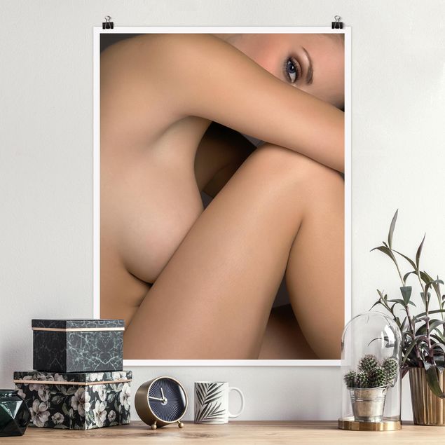 Déco mur cuisine Photo latérale de femme nue