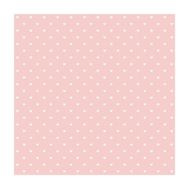 tapis grande taille No.YK59 White Hearts On Pink
