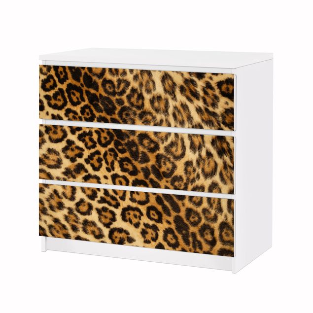 Papier adhésif pour meuble IKEA - Malm commode 3x tiroirs - Jaguar Skin