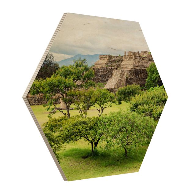 Tableaux en bois Pyramide de Monte Alban