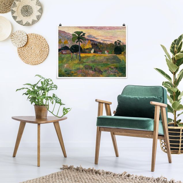 Tableau paysage Paul Gauguin - Haere Mai (Viens ici)