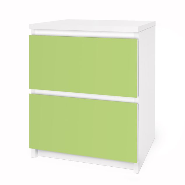 Papier adhésif pour meuble IKEA - Malm commode 2x tiroirs - Colour Spring Green