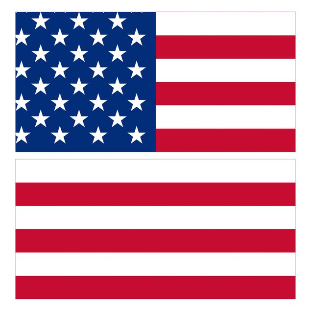 Papier adhésif pour meuble IKEA - Malm commode 2x tiroirs - Flag of America 1