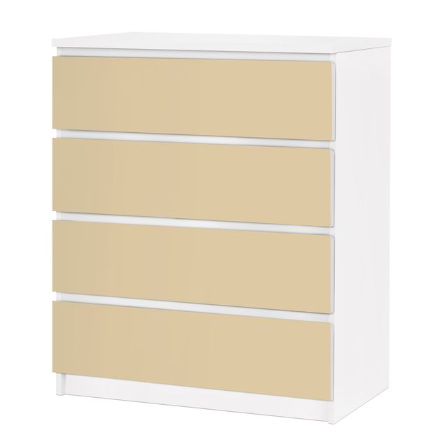 Papier adhésif pour meuble IKEA - Malm commode 4x tiroirs - Colour Light Brown