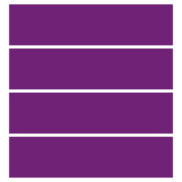 Papier adhésif pour meuble IKEA - Malm commode 4x tiroirs - Colour Purple