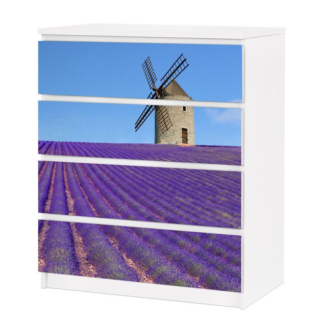Papier adhésif pour meuble IKEA - Malm commode 4x tiroirs - Lavender Scent In The Provence