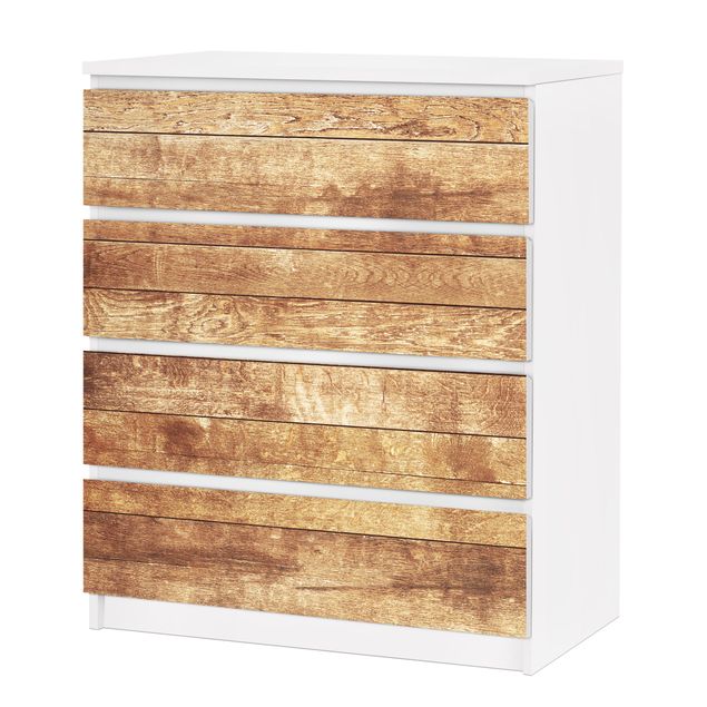 Papier adhésif pour meuble IKEA - Malm commode 4x tiroirs - Nordic Woodwall