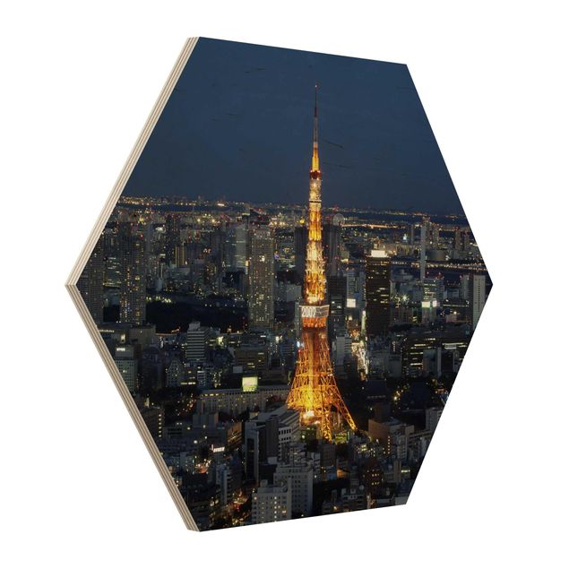 Hexagone en bois - Tokyo Tower