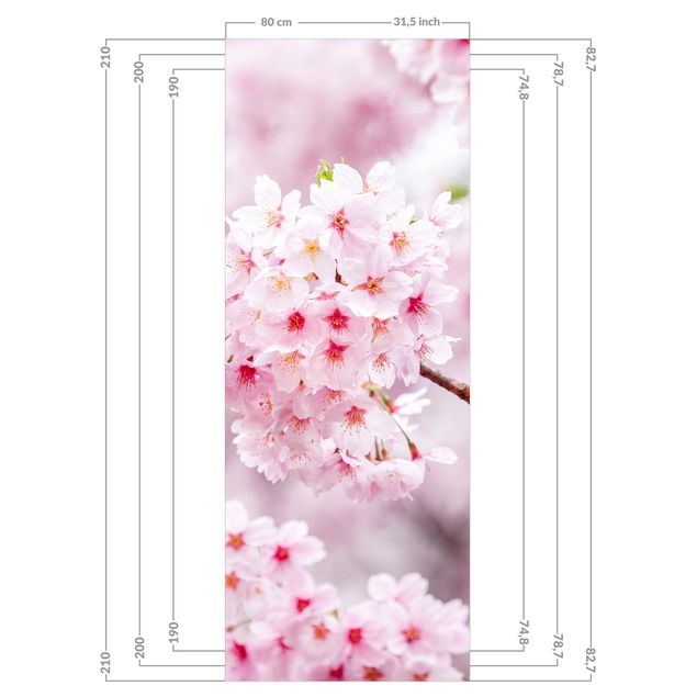 Revêtement mural de douche - Japanese Cherry Blossoms