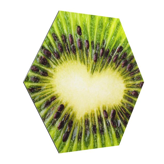 Tableau couleur vert cœur de kiwi
