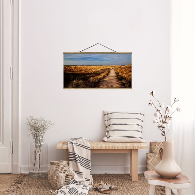 Tableau paysage Chemin des dunes sur Sylt