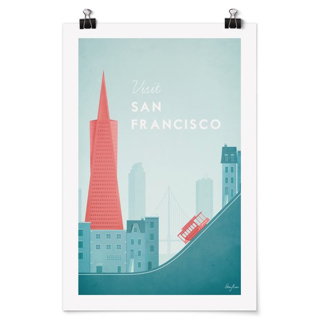 Poster villes Poster de voyage - San Francisco