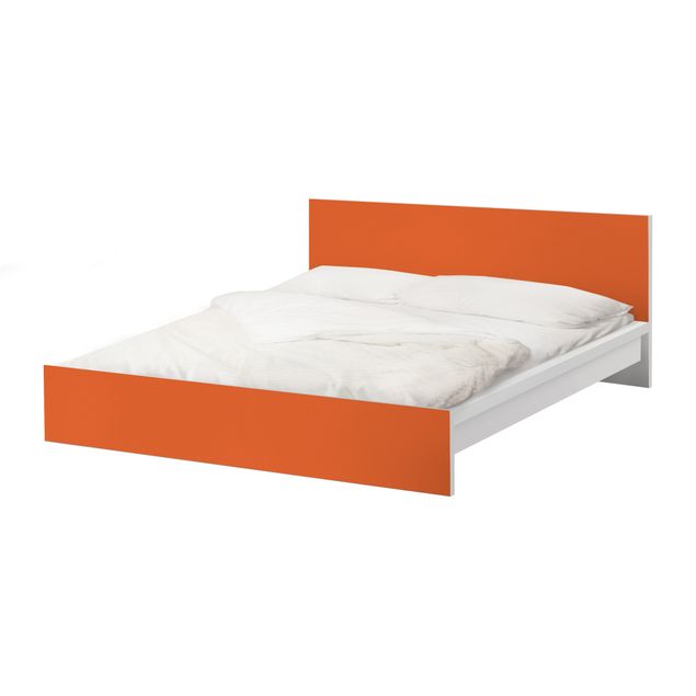 Papier adhésif pour meuble IKEA - Malm lit 160x200cm - Colour Orange