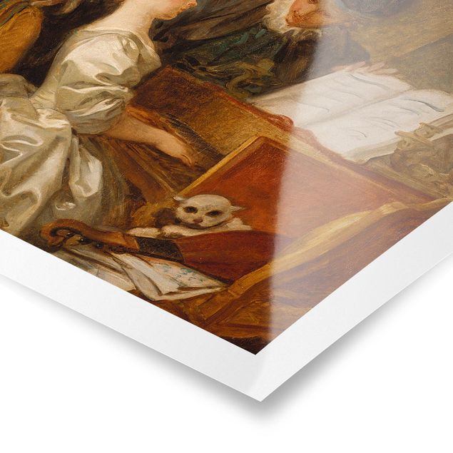 Tableaux reproductions Jean Honoré Fragonard - La leçon de piano