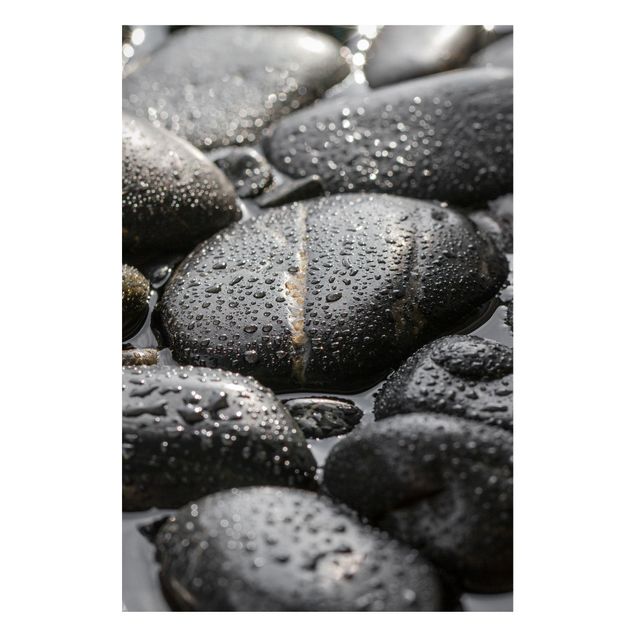 Tableaux magnétiques effet pierre Pierres noires dans l'eau