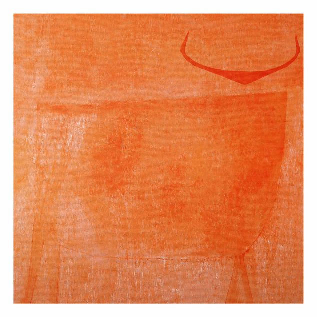 Tableaux moderne Taureau Orange