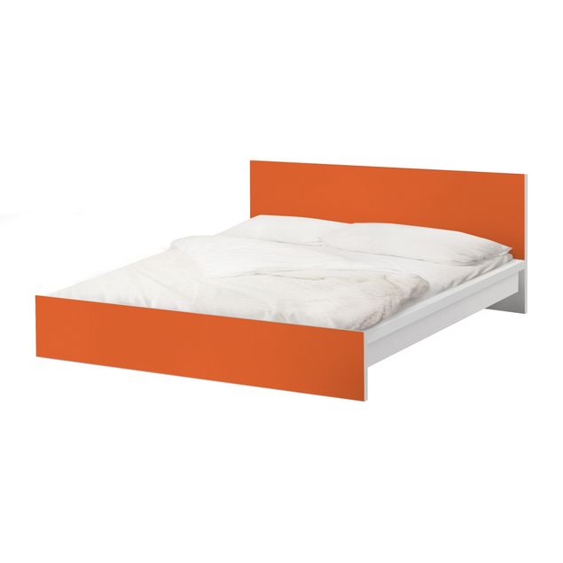 Papier adhésif pour meuble IKEA - Malm lit 140x200cm - Colour Orange