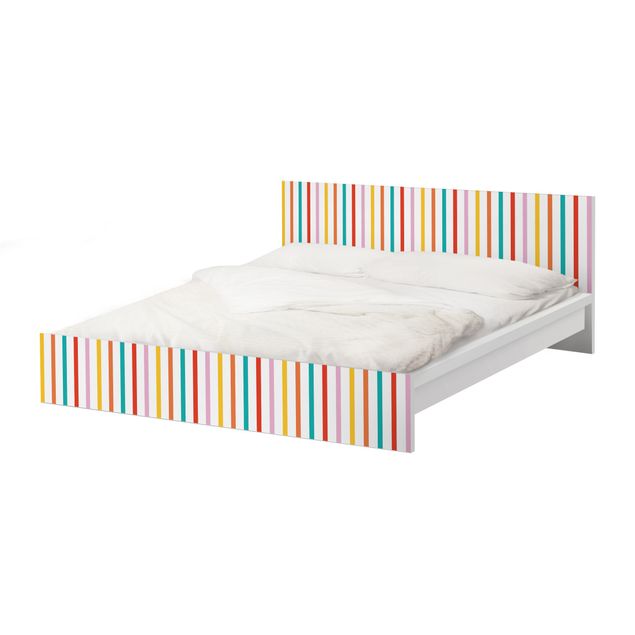 Papier adhésif pour meuble IKEA - Malm lit 140x200cm - No.UL750 Stripes