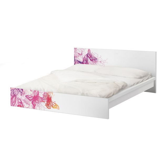 Papier adhésif pour meuble IKEA - Malm lit 160x200cm - Butterfly Dream