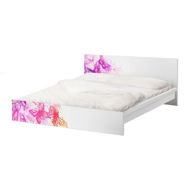 Papier adhésif pour meuble IKEA - Malm lit 180x200cm - Butterfly Dream