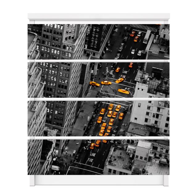 Film adhésif décoratif Lumières de taxi à Manhattan