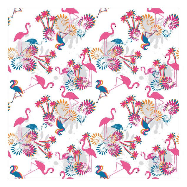 Papier adhésif pour meuble IKEA - Lack table d'appoint - Dance Of The Flamingos