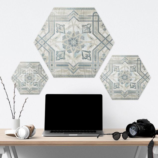 Hexagone en forex - Wood Panels Persian Vintage III