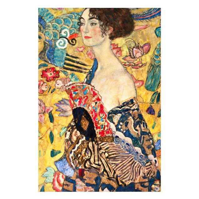 Déco murale cuisine Gustav Klimt - Dame à l'éventail