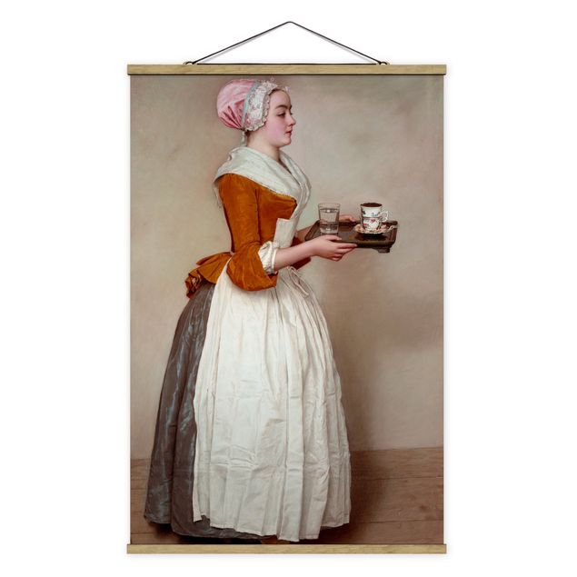 Tableaux portraits Jean Etienne Liotard - La jeune fille en chocolat