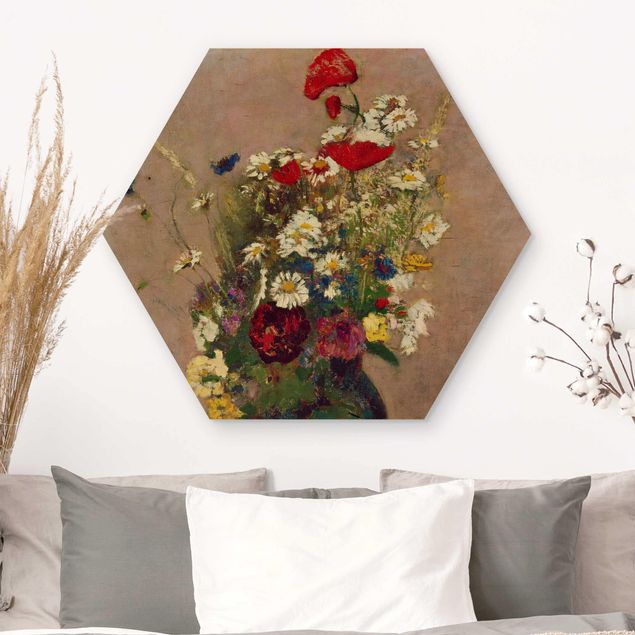 Tableaux Artistiques Odilon Redon - Vase à fleurs avec des coquelicots