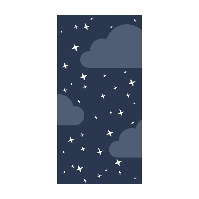 tapis salon moderne Étoiles stabilisées dans le ciel nocturne