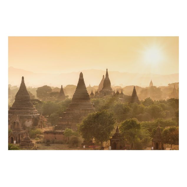 Tableau paysages Coucher de soleil sur Bagan