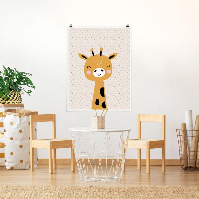 Tableau girafes Bébé Girafe