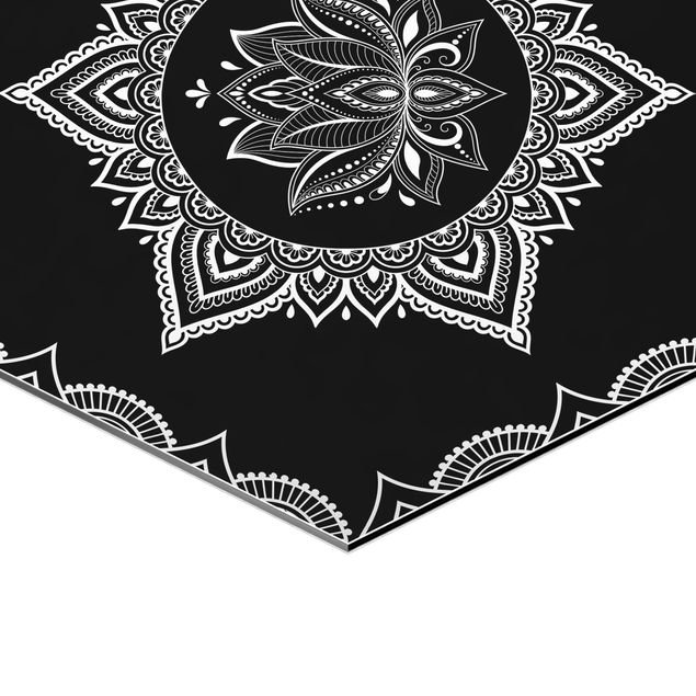 Tableaux Lotus OM Illustration Set Noir