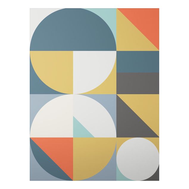 Tableau moderne Formes géométriques colorées