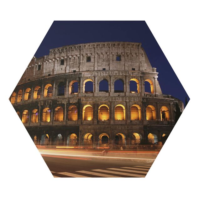Tableaux Colisée à Rome la nuit