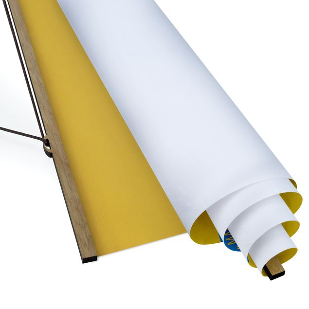 Tableau couleur jaune Affiche de film Un violon sur le toit