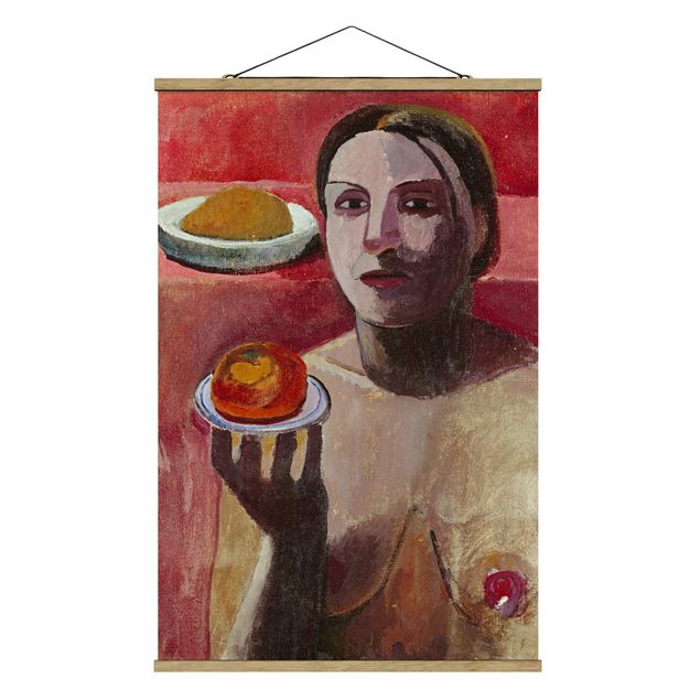 Tableaux modernes Paula Modersohn-Becker - Femme italienne semi-nue avec assiette