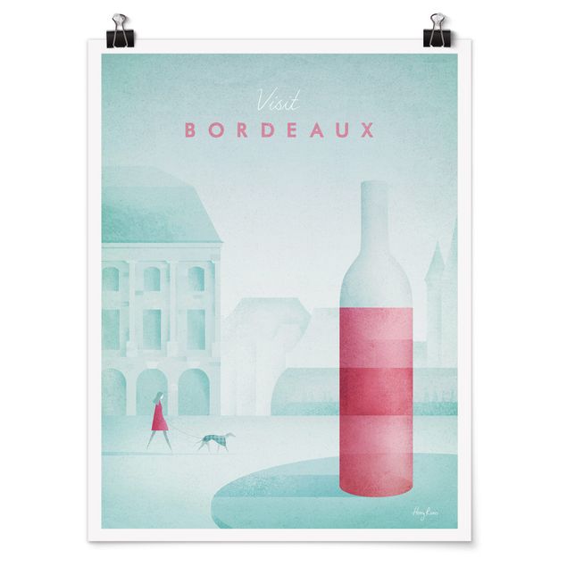 Poster architecture Poster de voyage - Bordeaux