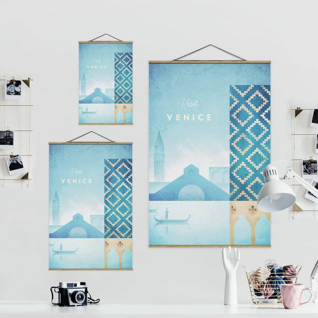 Tableau deco bleu Poster de voyage - Venise