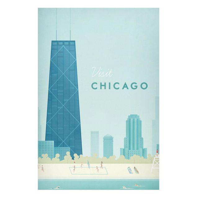 Tableaux vintage Poster de voyage - Chicago