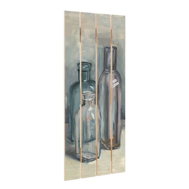 Impression sur bois - Still Life With Glass Bottles I