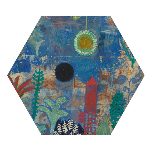 Tableaux bois Paul Klee - Paysage englouti